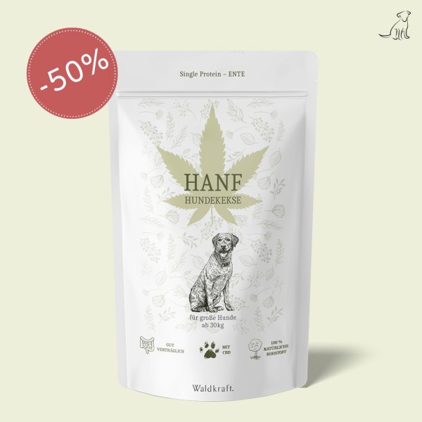 Hemp dog cookies for large dogs - 390g