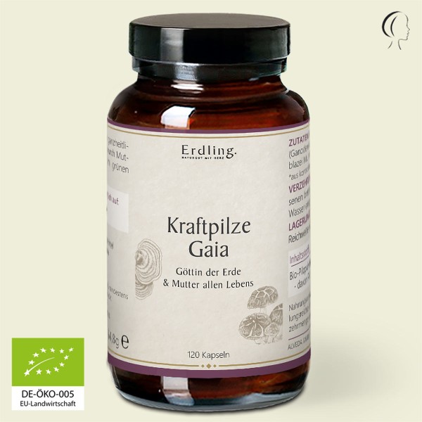 BIO Kraftpilze Gaia - Vitalpilz Synergetikum - 120 Kapseln