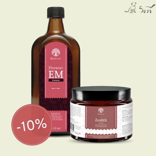Set: Zeolite + Floratur EM Premium - Made with Effective Microorganisms