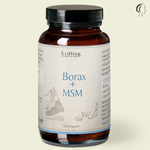 Borax Original - 99,9% Reinheit - OptiMSM® + Natriumtetraborat - 120 Kapseln
