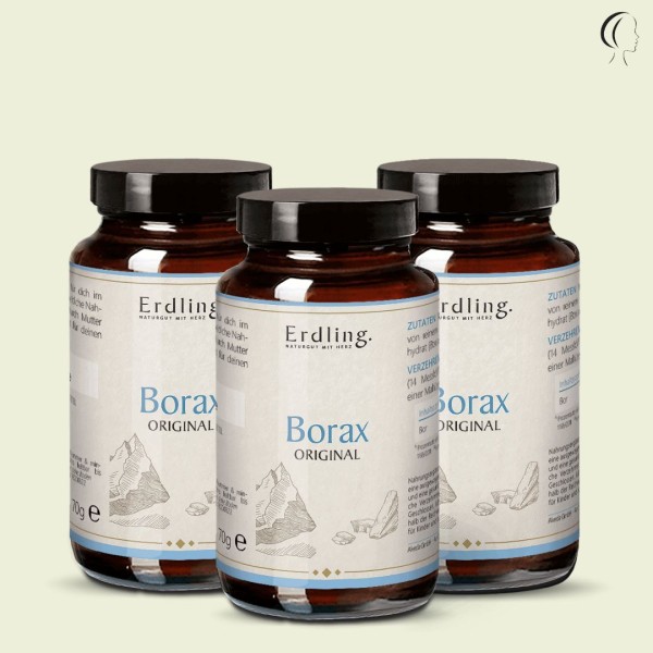 Set: 3er Pack - Borax - 99,9% Reinheit (Natriumtetraborat) - 3x 70g