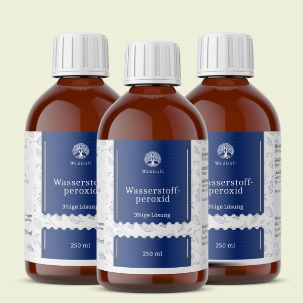 Set: 3er Pack - Wasserstoffperoxid 3%ige Lösung - 3x 250ml