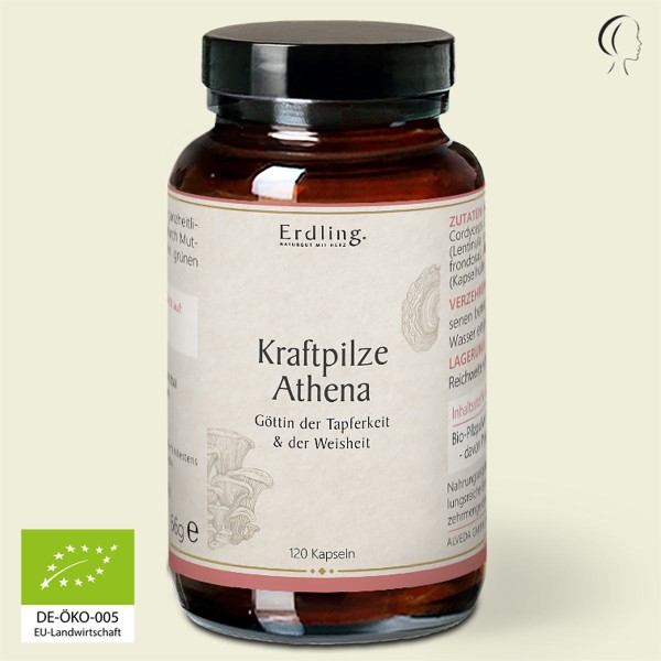 BIO Kraftpilze Athena - Vitalpilz Synergetikum - 120 Kapseln