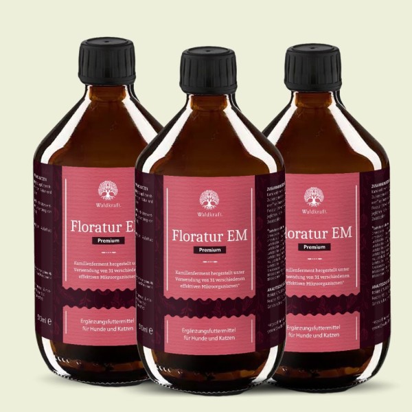 Set: 3er Pack - Floratur EM Premium - 3x 510ml