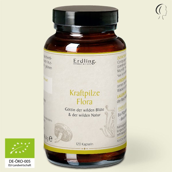 BIO Kraftpilze Flora - Vitalpilz Synergetikum - 120 Kapseln