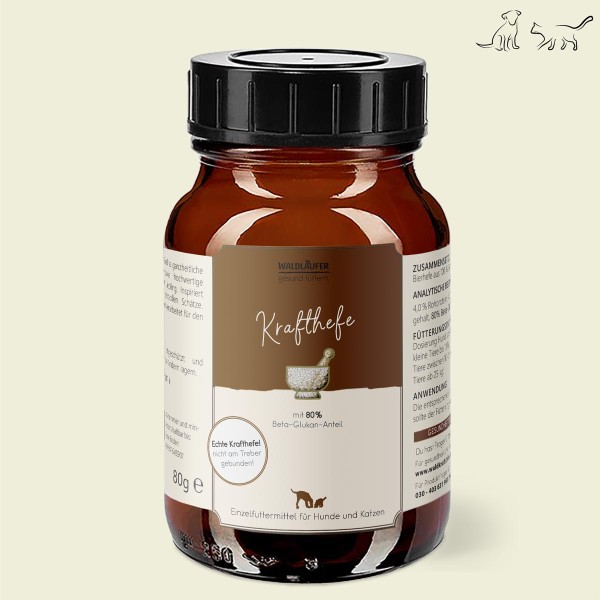 Krafthefe mit 80% Beta-Glukan-Anteil