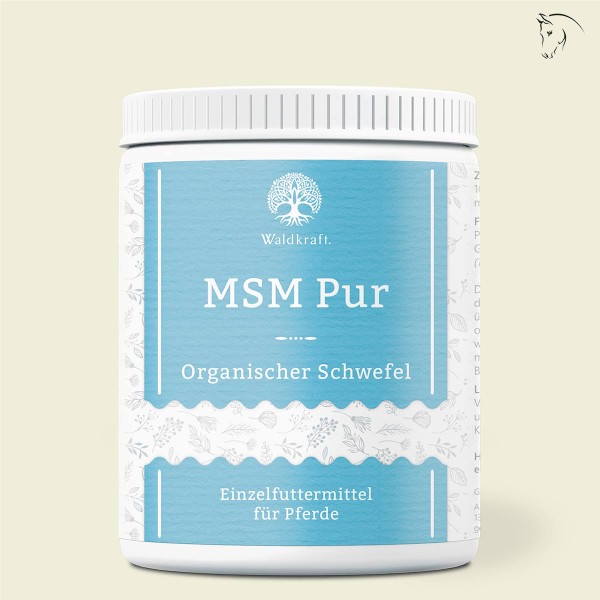 MSM Pur für Pferde - Organischer Schwefel - OptiMSM® - 950g
