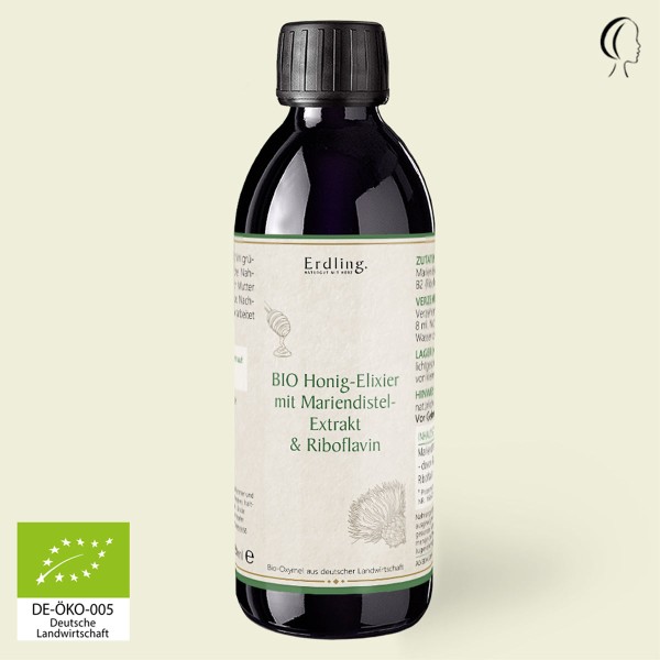 BIO Honig-Elixier mit Mariendistel-Extrakt + Riboflavin - 250ml