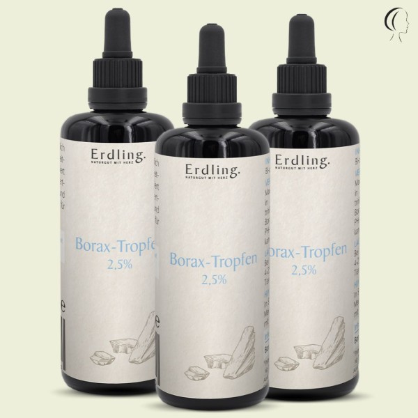 Set: 3er Pack - Borax-Tropfen 2,5% - 3x 50ml