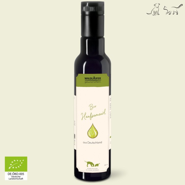 BIO Hanföl aus Deutschland - 1. Kaltpressung - 250ml