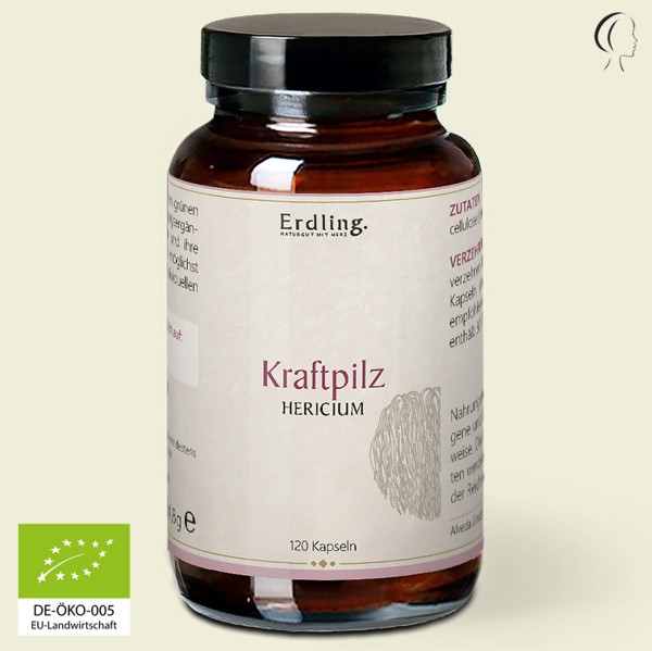 BIO Kraftpilz Hericium - Vitalpilz - 120 Kapseln